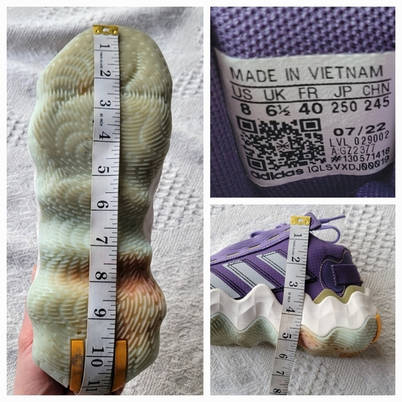 ADIDAS Exhibit B Candace Parker Chunky Basketball Athletic Mid Sneaker Shoe - Picture 8 of 9